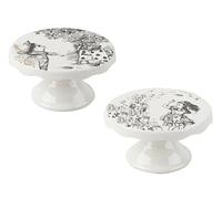 Victoria & Albert Alicia en el país de Las Maravillas Mini Cake Pedestals, Blanco, Juego de 2