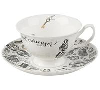 V AND A Victoria & Albert Taza y platillo de Color Blanco de Alicia en el país de Las Maravillas.