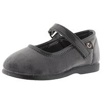 victoria Bailarinas Alba Terciopelo & Tira Adherente & Suela Al Tono 102752 para Niñas Gris 19