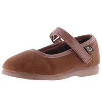 victoria Bailarinas Alba Terciopelo & Tira Adherente & Suela Al Tono 102752 para Niñas Rosa 18