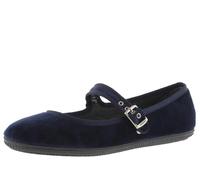 victoria Bailarinas Oda Terciopelo & Ribete Al Tono & Hebilla 104913 para Mujer Marino 40