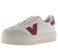 victoria Basket Barcelona Ciclista Efecto Piel & Plataforma & Puntera Serraje 1092169 para Mujer Frambuesa 37