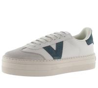 Victoria Zapatillas Barcelona Ciclista 1092169 Efecto piel, puntera serraje Mujer Petroleo 37