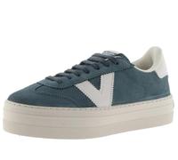 victoria Basket Barcelona Ciclista Serraje & Plataforma & Piezas En Contraste 1092170 para Mujer Petroleo 37