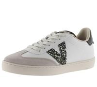 victoria Basket Berlín Ciclista Efecto Piel Bombeada & Logotipo Glitter & Puntera Serraje 1126198 para Mujer Hielo 40