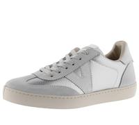 victoria Basket Berlín Ciclista Efecto Piel Metalizada & Piezas Serraje & Cordones Al Tono 1126197 para Mujer Plata 39