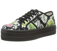 Victoria Basket Flores Y Corazones Plataforma - Zapatillas de deporte Unisex adulto, Negro - Noir (10 Negro), EU 38