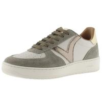 victoria Basket Madrid Efecto Piel & Piezas Serraje & Metalizadas En Contraste 1258222 para Mujer Kaki 41