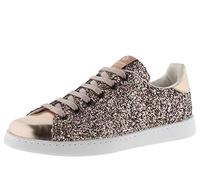 victoria Basket Tenis Glitter & Detalles Metalizados & Cordones Al Tono 112558 para Mujer Rosa 41