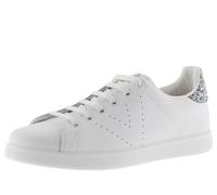 victoria Basket Tenis Piel & Trasera Glitter & Logotipo Troquelado 1125104 para Mujer Antracita 39