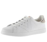 victoria Basket Tenis Piel & Trasera Glitter & Logotipo Troquelado 1125104 para Mujer Rosa 36