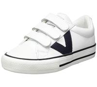 Calzados Victoria Zapatillas Basket Tribu 1065162 Efecto piel, tiras y logo contraste Blanco 35