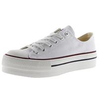 victoria Basket Tribu Lona & Doble Plataforma 1061100 para Mujer Blanco 35