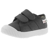 victoria Basket Unisex 1915 Lona & Tiras Adherentes & Refuerzo Puntera 136606 para Niños Antracita 20