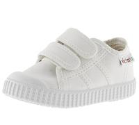 victoria Basket Unisex 1915 Lona & Tiras Adherentes & Refuerzo Puntera 136606 para Niños Blanco 25