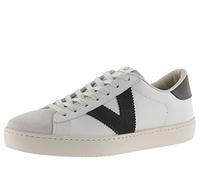 victoria Basket Unisex Berlín Piel & Piezas En Contraste & Puntera Serraje 1126142 para Adulto Antracita 44