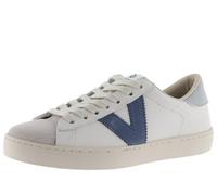 victoria Basket Unisex Berlín Piel & Piezas En Contraste & Puntera Serraje 1126142 para Adulto Azul 36