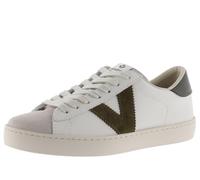 victoria Basket Unisex Berlín Piel & Piezas En Contraste & Puntera Serraje 1126142 para Adulto Kaki 36