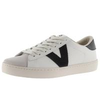 victoria Basket Unisex Berlín Piel & Piezas En Contraste & Puntera Serraje 1126142 para Adulto Negro 36