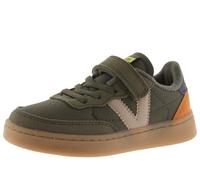 victoria Basket Unisex Oslo Efecto Piel & Piezas Color & Cordón Elástico & Tira Adherente 1256106 para Niños Kaki 29