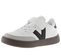 victoria Basket Unisex Oslo Efecto Piel & Piezas En Contraste & Cordón Elástico & Tira Adherente 1256100 para Niños Blanco 32