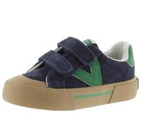 Calzados Victoria Zapatillas de niño Tribu 1355100 Horma ancha serraje contraste Marino 33