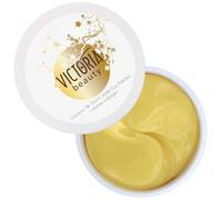 Victoria Beauty 60 almohadillas de colágeno para los ojos para refrescar las ojeras, máscara de ojo de oro de 24 K contra bolsas de los ojos, colágeno bajo los ojos, reduce las arrugas y los ojos