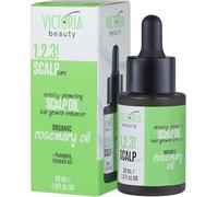 Victoria Beauty Aceite de romero para el cabello, acelerar el crecimiento del cabello, aceite contra la caída del cabello, aceite orgánico con aceite de ricino, aceite de semilla de calabaza y aceite