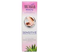 Victoria Beauty - Crema de depilación para zona íntima, cara y bikini: depilación rápida y fácil para mujeres (1 x 250 ml)