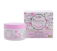 Victoria Beauty Hidratante antienvejecimiento con aceite de rosa búlgaro esencial y ácido hialurónico - día y noche, 50 ml