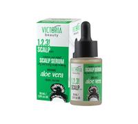 Victoria Beauty - Sérum para cuero cabelludo seco con aloe vera orgánico, suero de cuero cabelludo altamente concentrado con aceite de árbol de té y biotina, alivia el picor e hidrata intensamente, 30