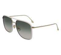 Victoria Beckham Mujer VB210SL 103 Gafas de sol Metal Blanco Piloto