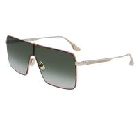Victoria Beckham Mujer VB238S 700 Gafas de sol Metal Oro Verde Cuadrada Normal Normal