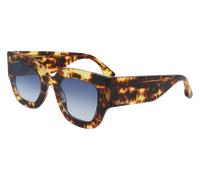 Victoria Beckham Mujer VB606S 221 Gafas de sol Acetato la Habana Azul Cuadrada Normal Fotocromático