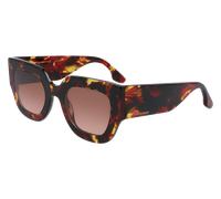 Victoria Beckham Mujer VB606S 609 Gafas de sol Acetato la Habana Rojo Cuadrada Normal Fotocromático