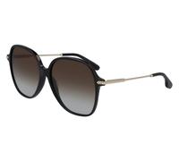 Victoria Beckham Mujer VB613S 001 Gafas de sol Acetato Negro Gris Cuadrada Sombreado