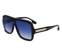 Victoria Beckham Mujer VB673S 001 Gafas de sol Acetato Negro Azul Oversize Normal Normal