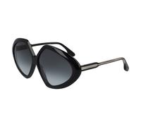 Victoria Beckham Mujer Victoria Beckham VB614S 1 Gafas de sol Plástico Negro Gris Geométrico Sombreado