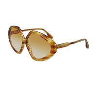 Victoria Beckham Mujer Victoria Beckham VB614S 222 Gafas de sol Plástico la Habana Marrón Geométrico Sombreado