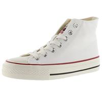 victoria Botín Tribu Lona & Sello Retro & Suela Acabado Brillo 1057101 para Mujer Blanco 38