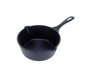 Victoria Cazuela de hierro fundido Ø22 cm Negro mate