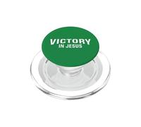 Victoria en Jesús - Filipenses 4:13 Verso de la Biblia Cristiano PopSockets PopGrip para MagSafe