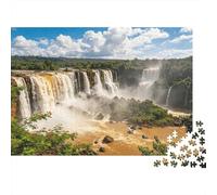 Victoria Falls Puzzle para Adultos 1000 Piezas Reciclable Paper Waterfall Nature Puzzle Accesorios para Juegos Padre-Hijo Developing Boy & Girl‘s Intelligence Toy 70x50cm/1000 Piezas
