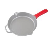 Victoria Funda Silicona Mango Protector para Sartenes de Hierro Fundido Ø 25-30 cm, Cubierta Resistente al Calor Evita Quemaduras al Manipular Sartenes