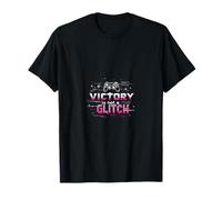Victoria Glitch Juego Frase Ganador Camiseta