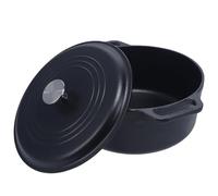 Victoria Horno holandés grande de hierro fundido con tapa y asas dobles. Olla de 7 cuartos de galón sazonada con aceite de linaza 100% certificado Kosher sin OMG