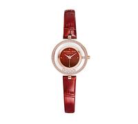 VICTORIA HYDE 2021 nuevas mujeres relojes pequeña esfera analógica cuarzo chispa estrellas serie, Rojo