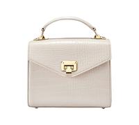 VICTORIA HYDE Bolso bandolera para mujer, vegano, cuero auténtico, maletín con bolsas pequeñas y cuadradas, Beigeeeee