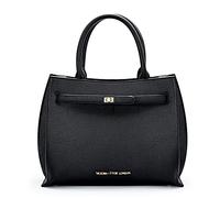VICTORIA HYDE Bolso de Mano Grande para Mujer de Piel Sintética de Poliuretano, Elegante Negro para Oficina y Trabajo