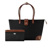 VICTORIA HYDE Bolso grande para mujer, bolso de la compra, bolso de nailon para mujer, bolso de mano para escuela, trabajo, oficina, viajes, compras, uso diario, Negro , Einheitsgröße